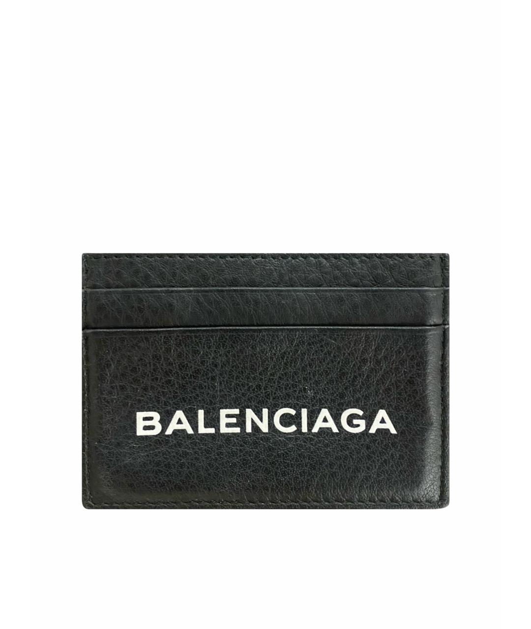 BALENCIAGA Черный кожаный кардхолдер, фото 1