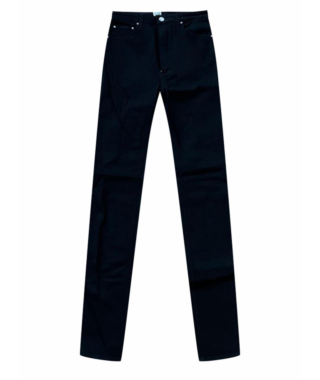 TOTEME Черные хлопко-эластановые джинсы слим, фото 1