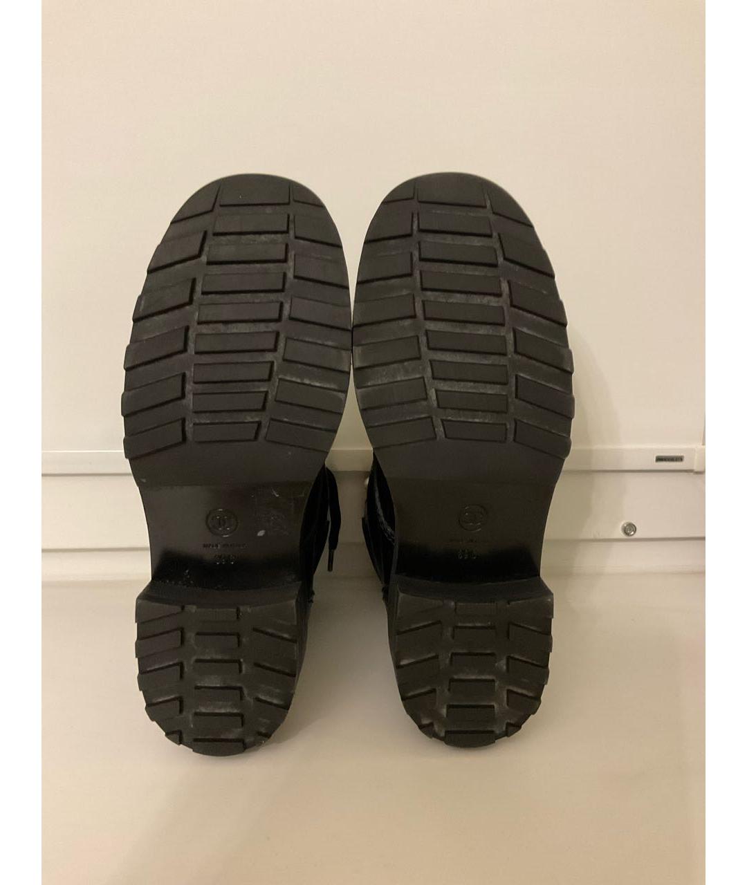 CHANEL Черные кожаные ботинки, фото 5