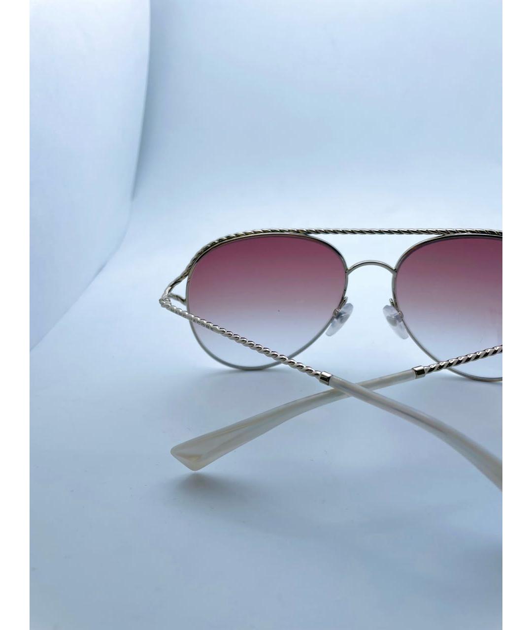 MARC JACOBS Серебряные металлические солнцезащитные очки, фото 5