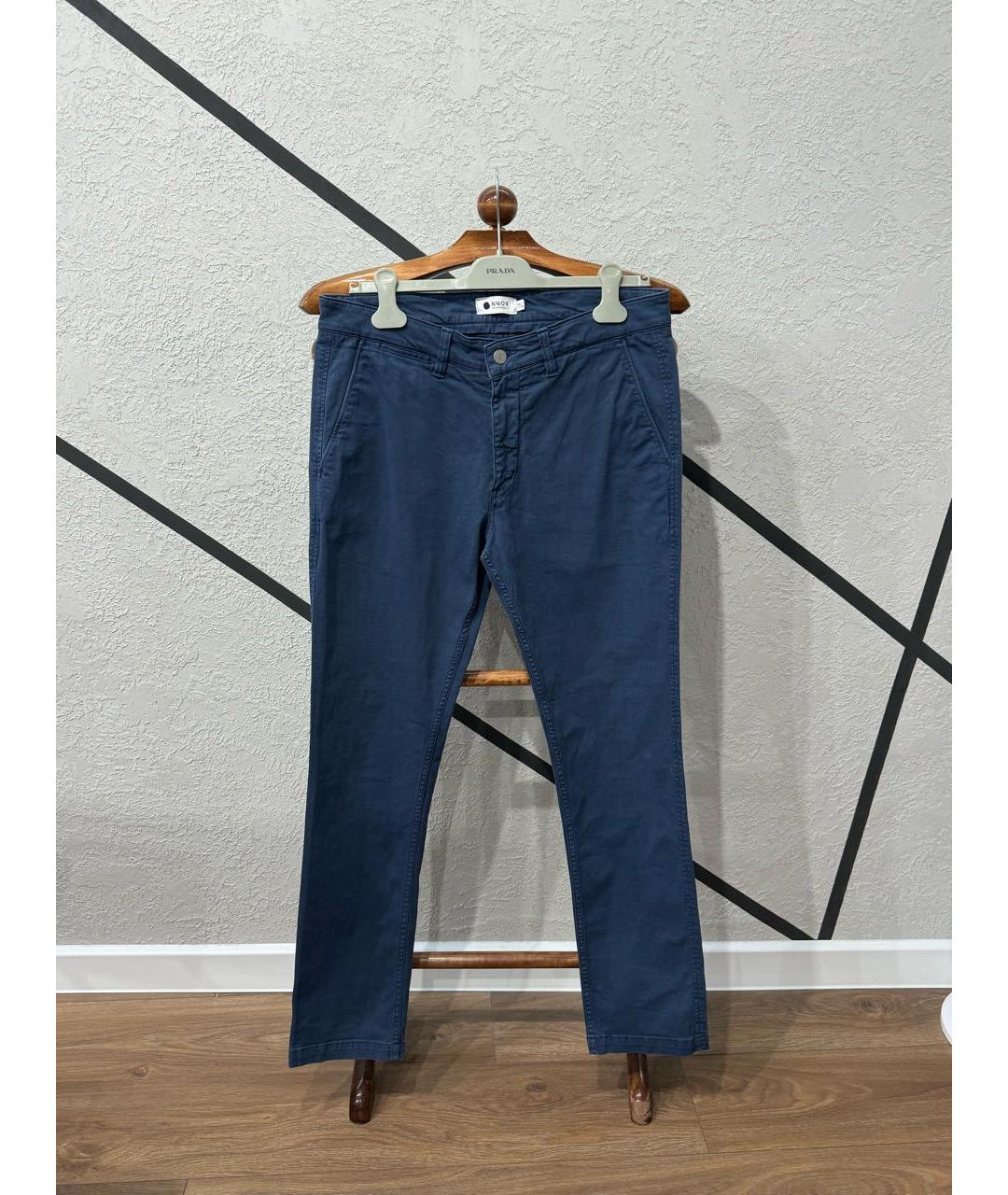 NN07 Темно-синие хлопко-эластановые брюки чинос, фото 2
