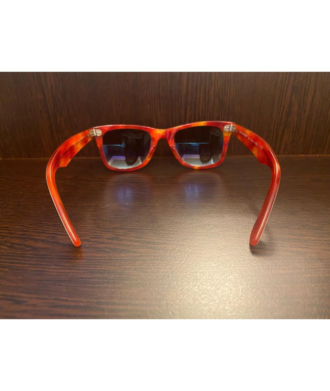 RAY BAN Белые пластиковые солнцезащитные очки, фото 3