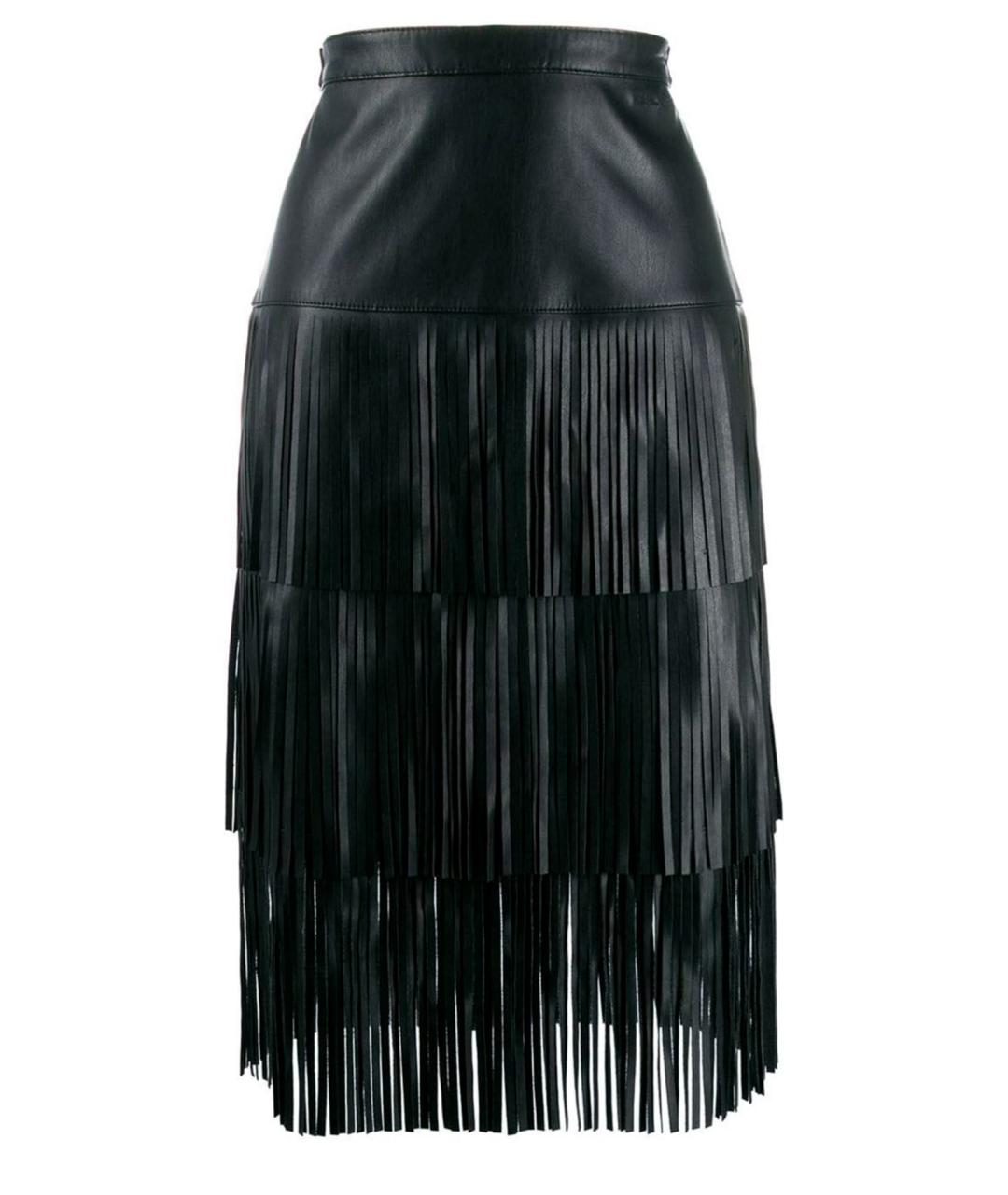 KARL LAGERFELD Черная полиамидовая юбка миди, фото 1
