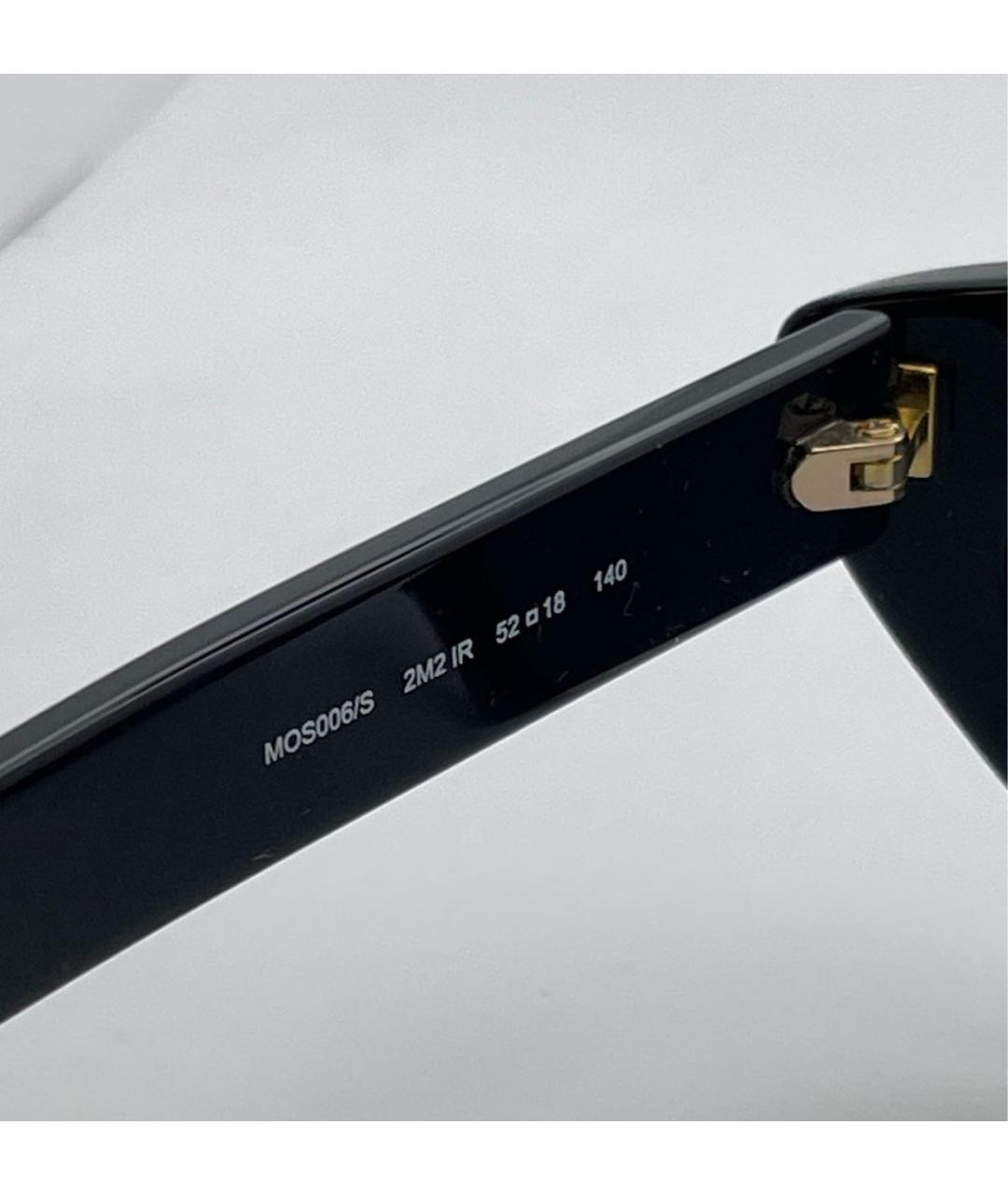 MOSCHINO Черные пластиковые солнцезащитные очки, фото 6