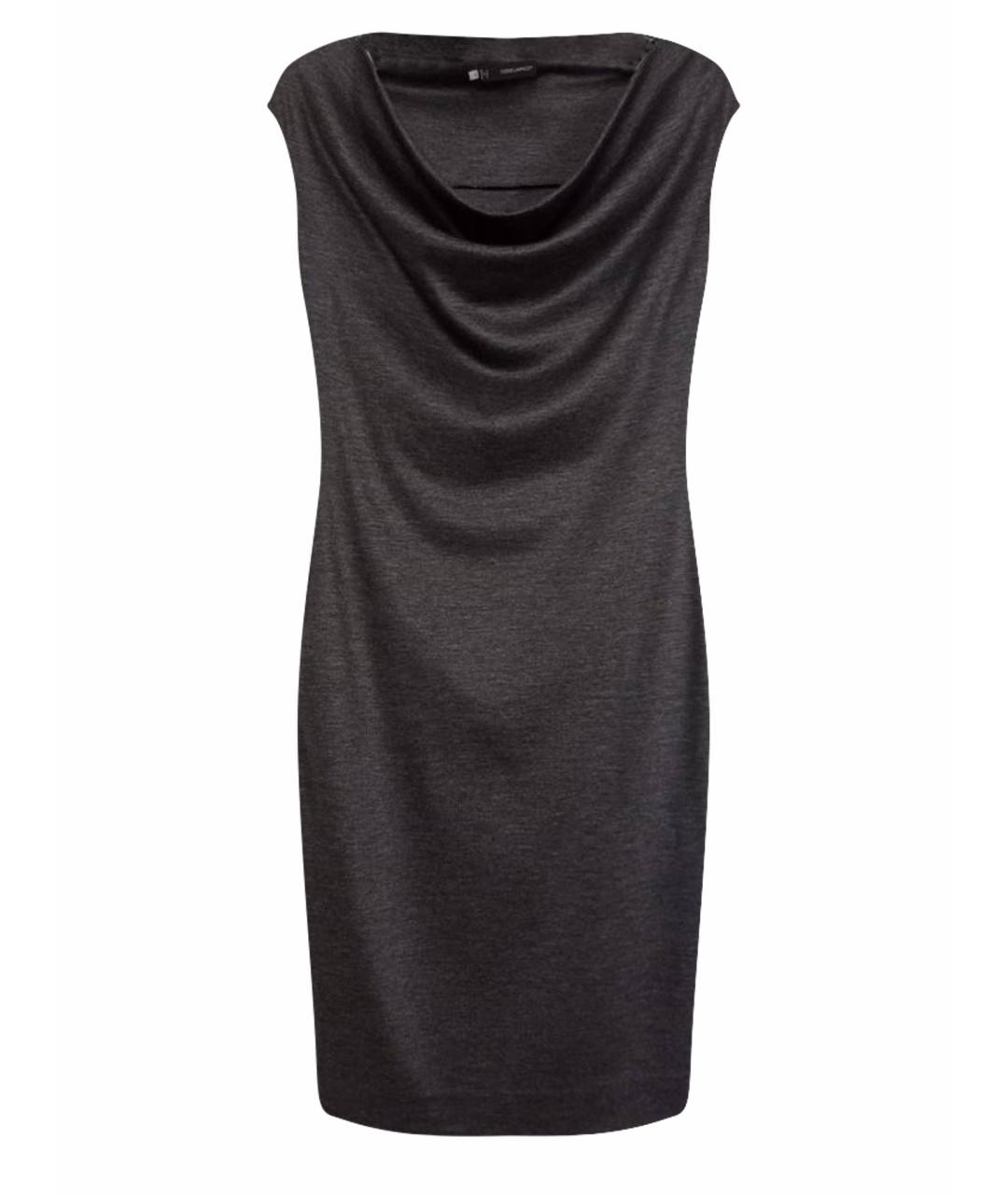 DSQUARED2 Серое шерстяное повседневное платье, фото 1