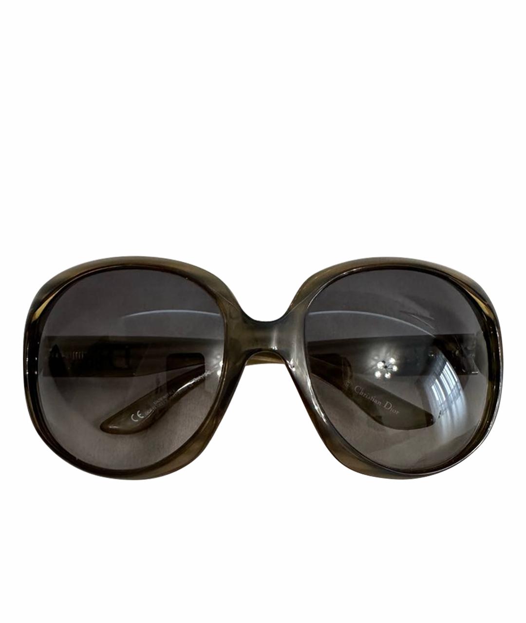 CHRISTIAN DIOR PRE-OWNED Серые пластиковые солнцезащитные очки, фото 1