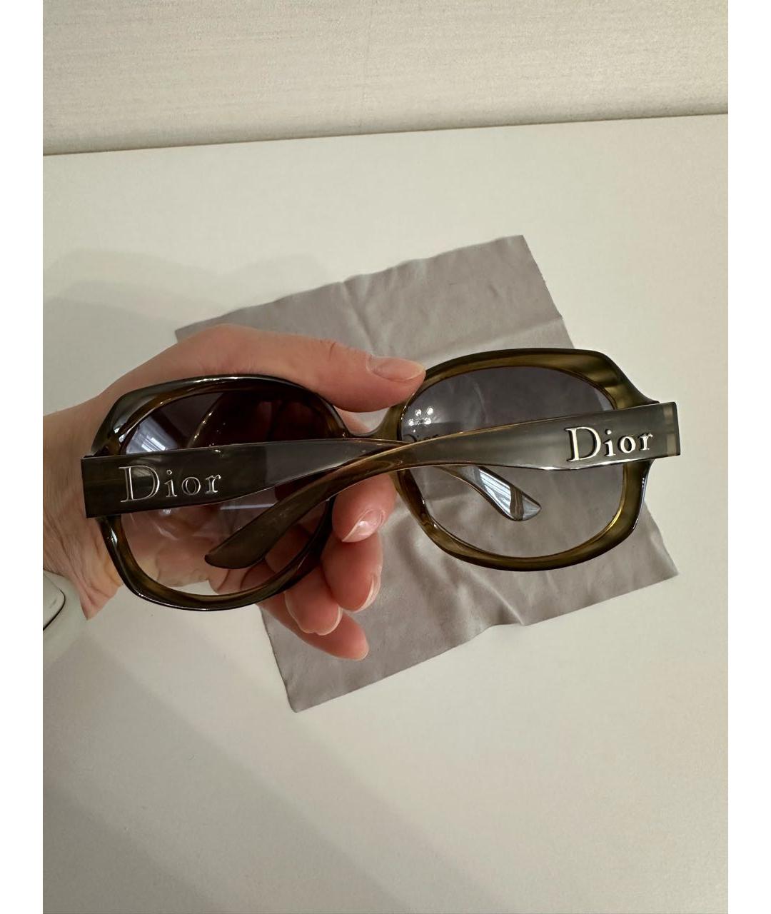 CHRISTIAN DIOR PRE-OWNED Серые пластиковые солнцезащитные очки, фото 2