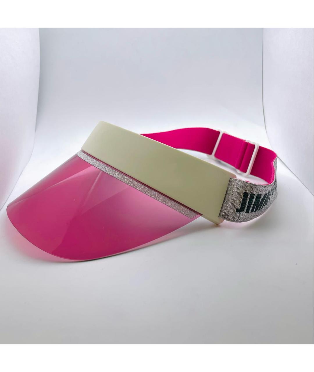 JIMMY CHOO Розовые пластиковые солнцезащитные очки, фото 6