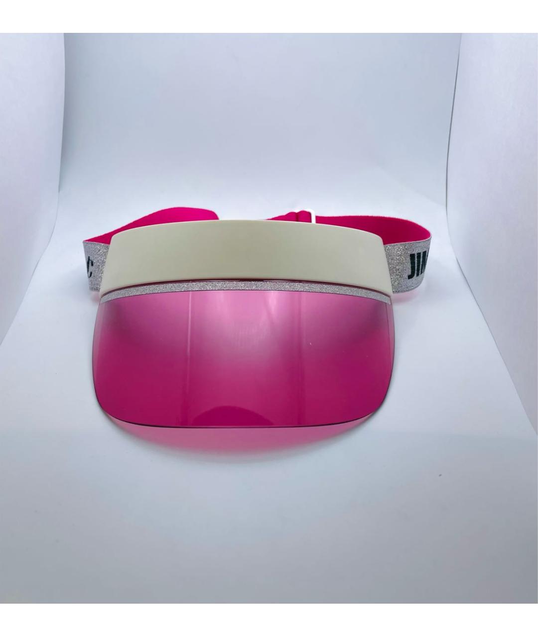 JIMMY CHOO Розовые пластиковые солнцезащитные очки, фото 2