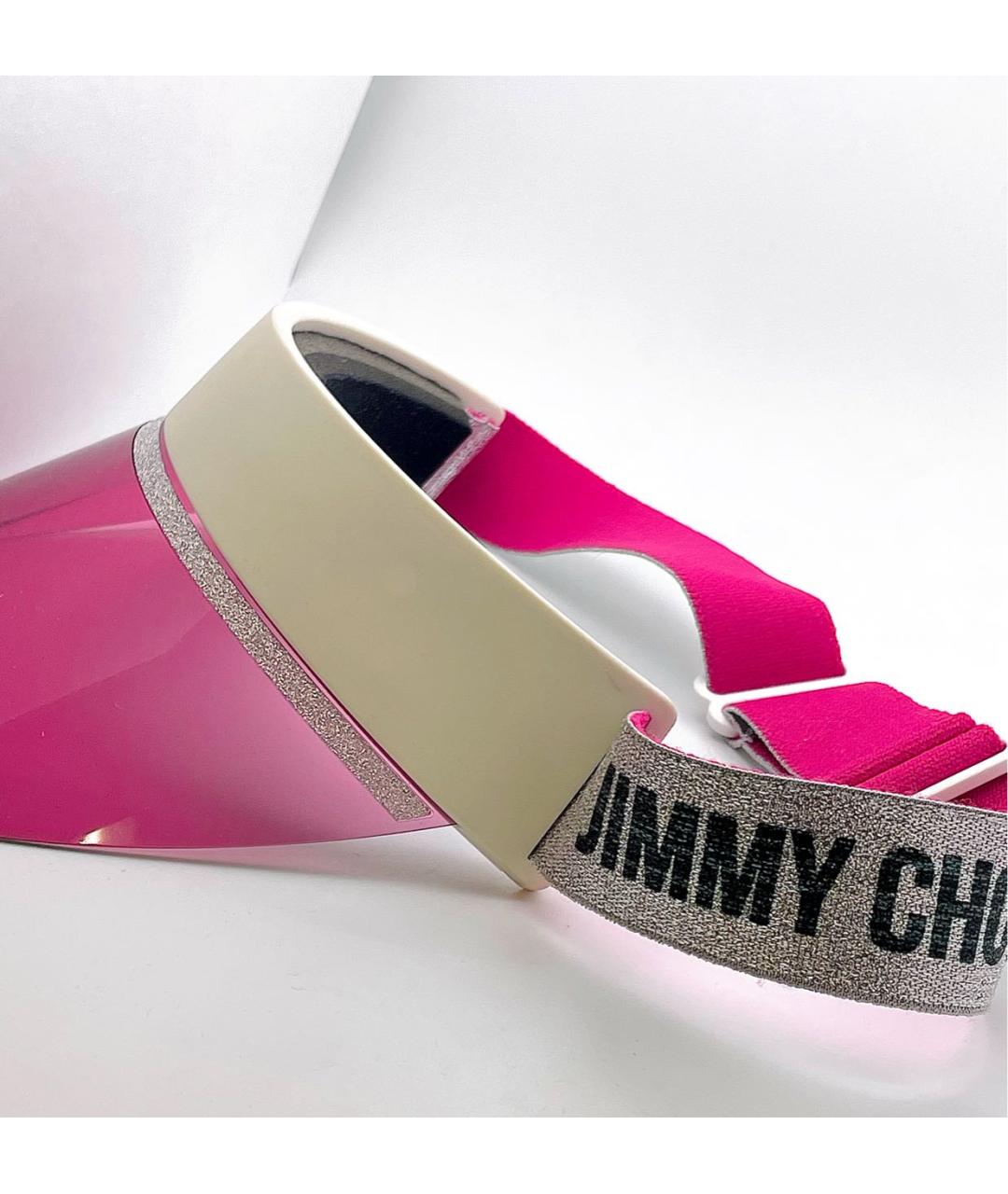 JIMMY CHOO Розовые пластиковые солнцезащитные очки, фото 5