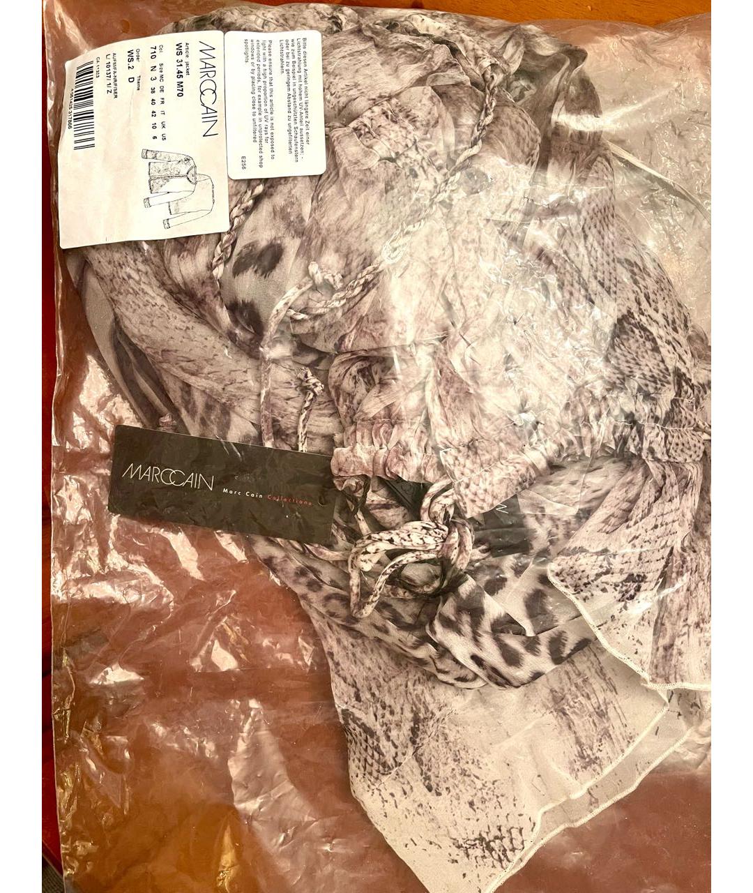 MARC CAIN Серый шелковый сарафан, фото 8