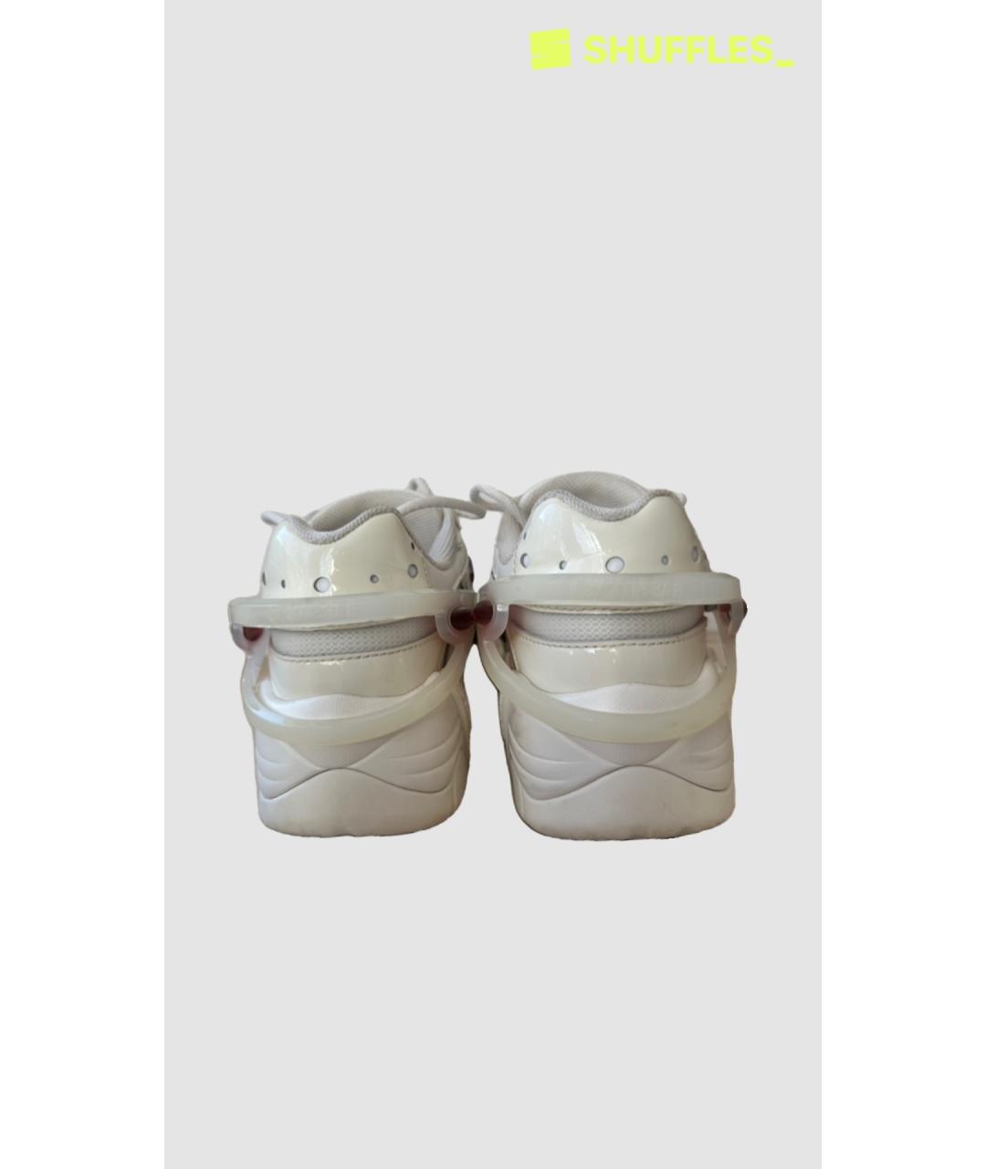 RAF SIMONS Белые кожаные кроссовки, фото 4