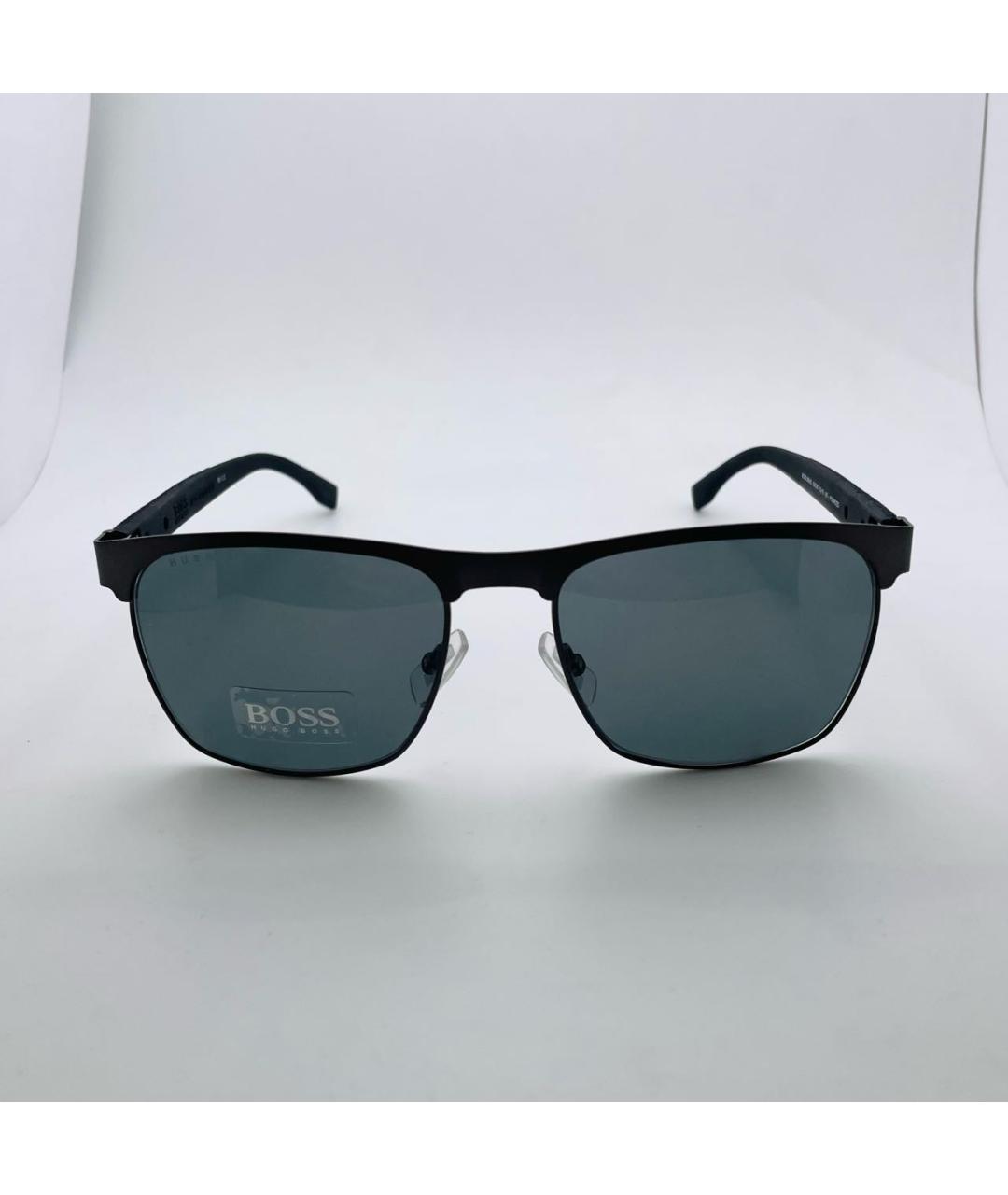 HUGO BOSS Черные металлические солнцезащитные очки, фото 6