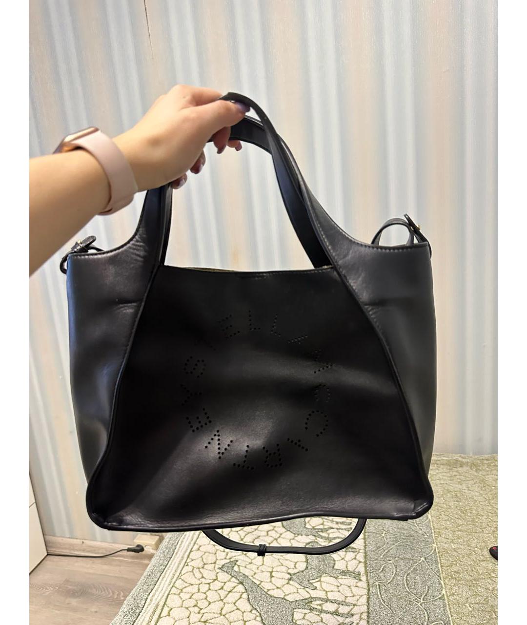 STELLA MCCARTNEY Черная сумка тоут из искусственной кожи, фото 7