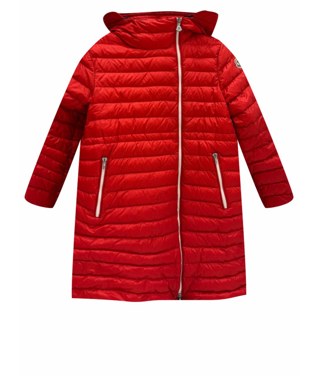 MONCLER Красный пуховик, фото 1