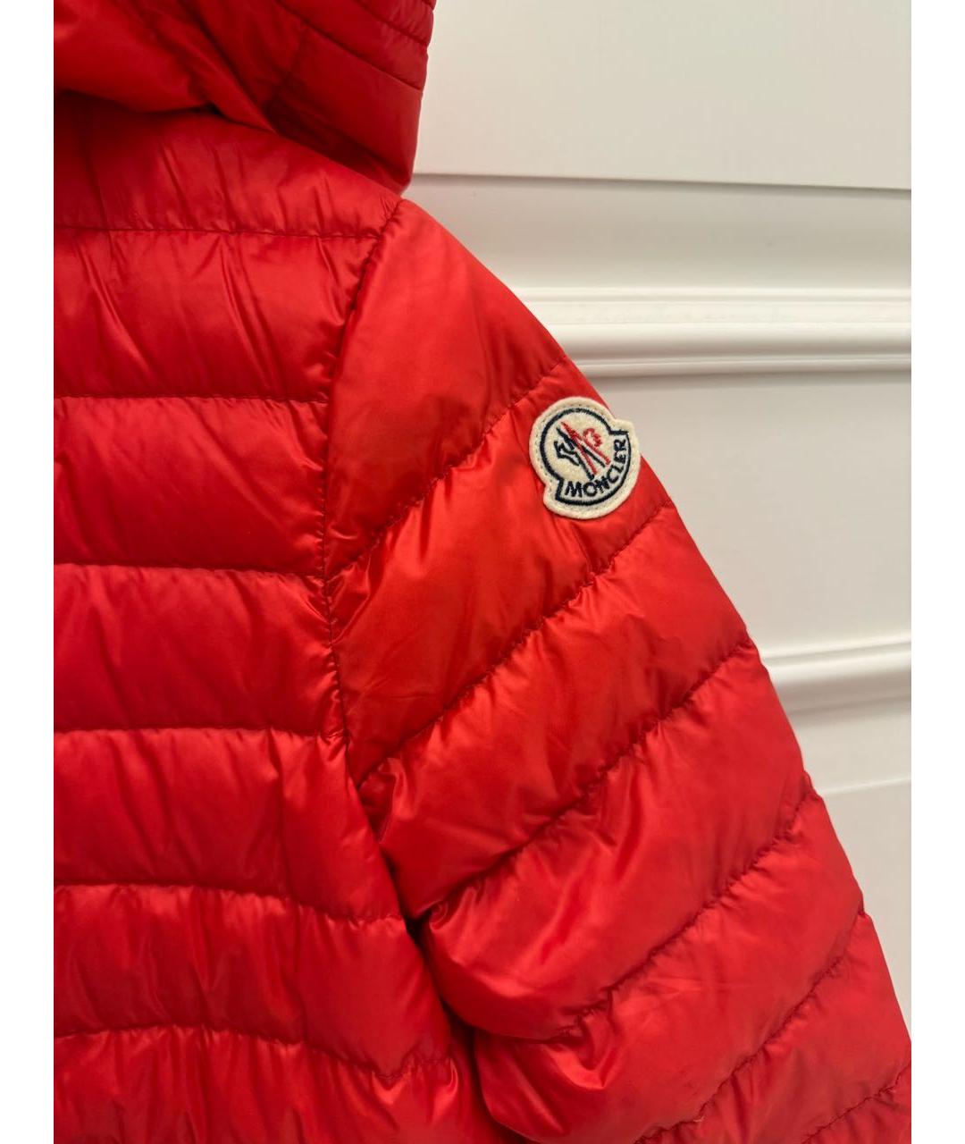 MONCLER Красный пуховик, фото 7