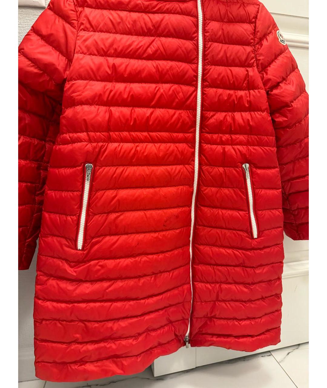 MONCLER Красный пуховик, фото 3