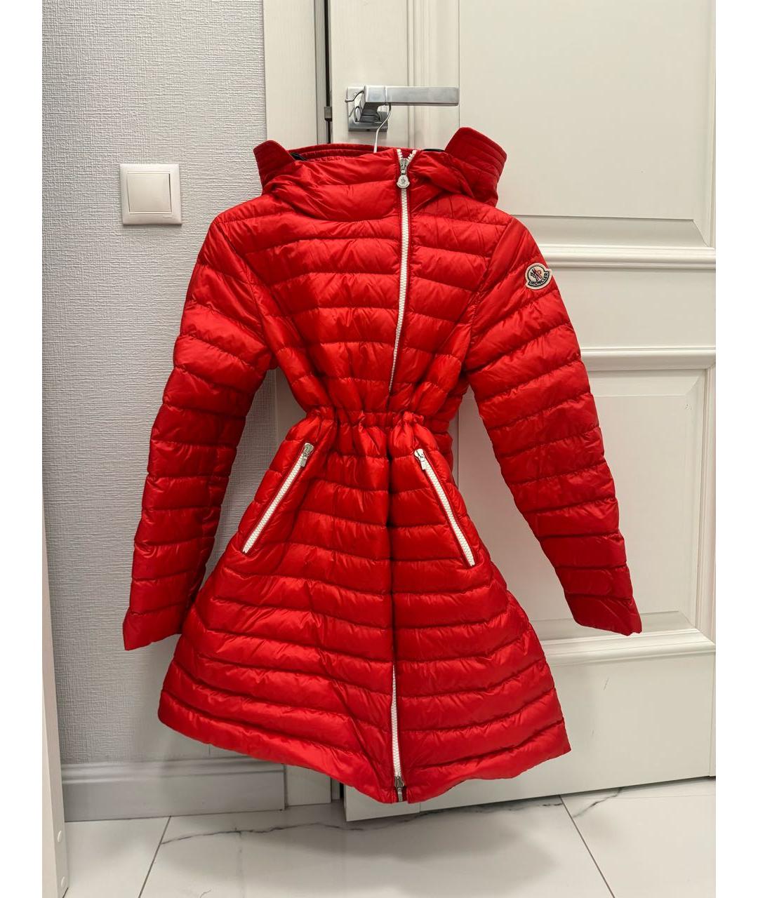 MONCLER Красный пуховик, фото 2