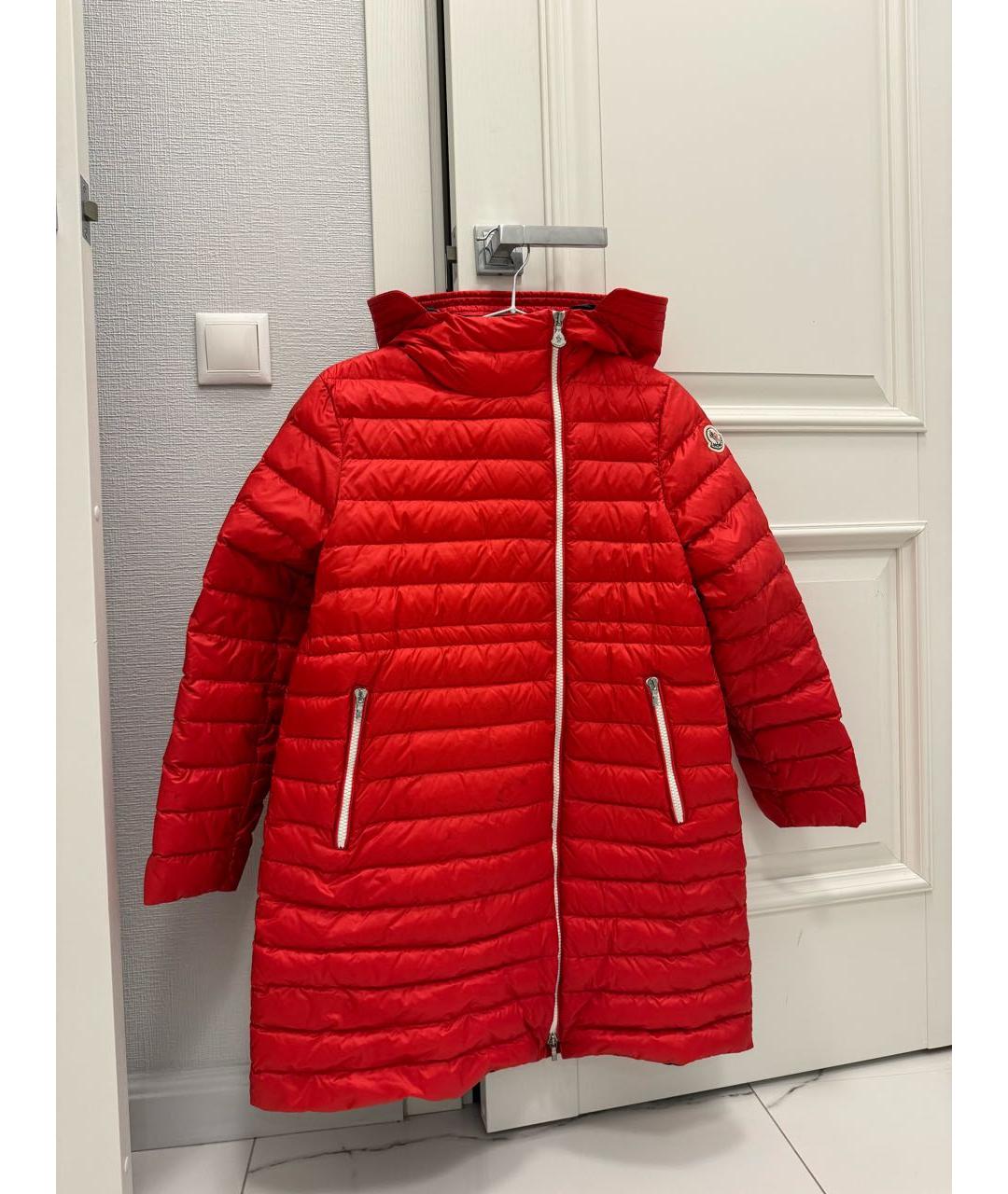 MONCLER Красный пуховик, фото 9