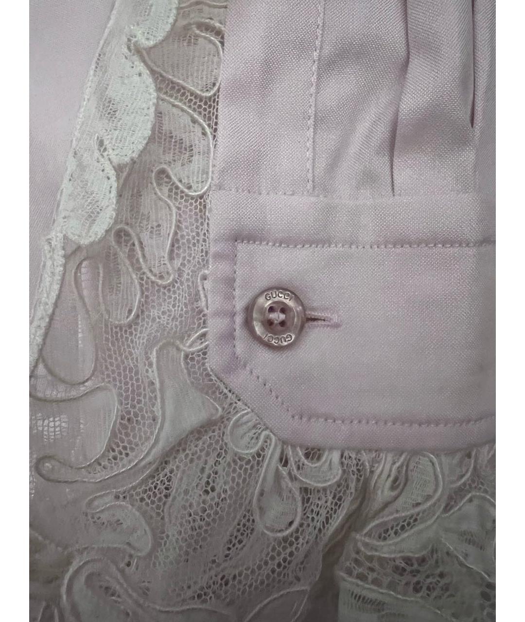 GUCCI Розовая хлопковая блузы, фото 5