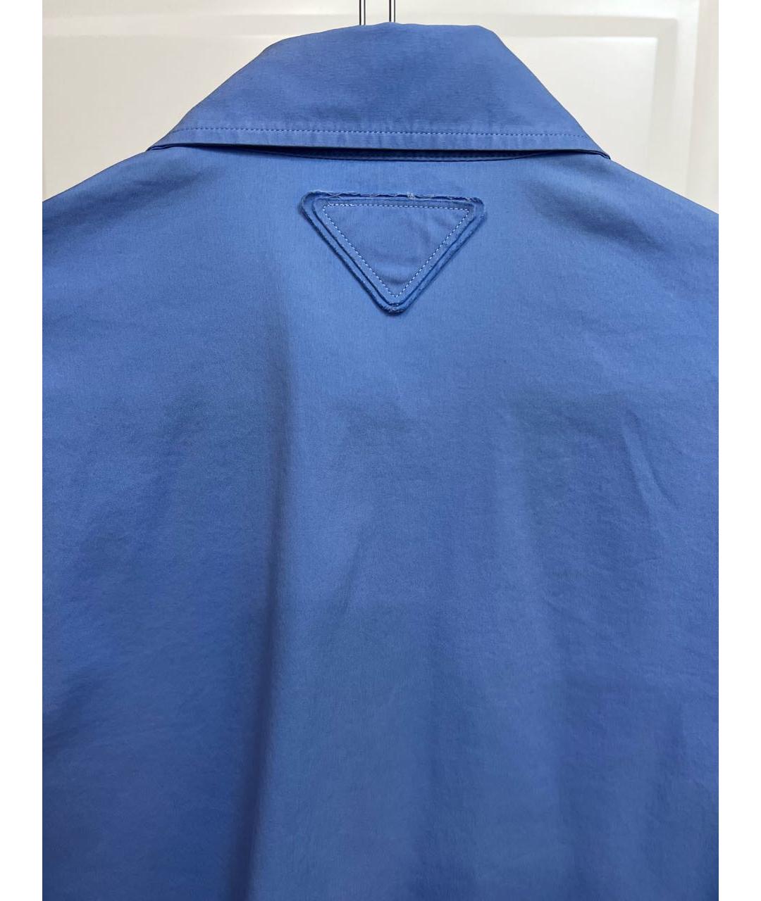 PRADA Синяя хлопко-эластановая рубашка, фото 2