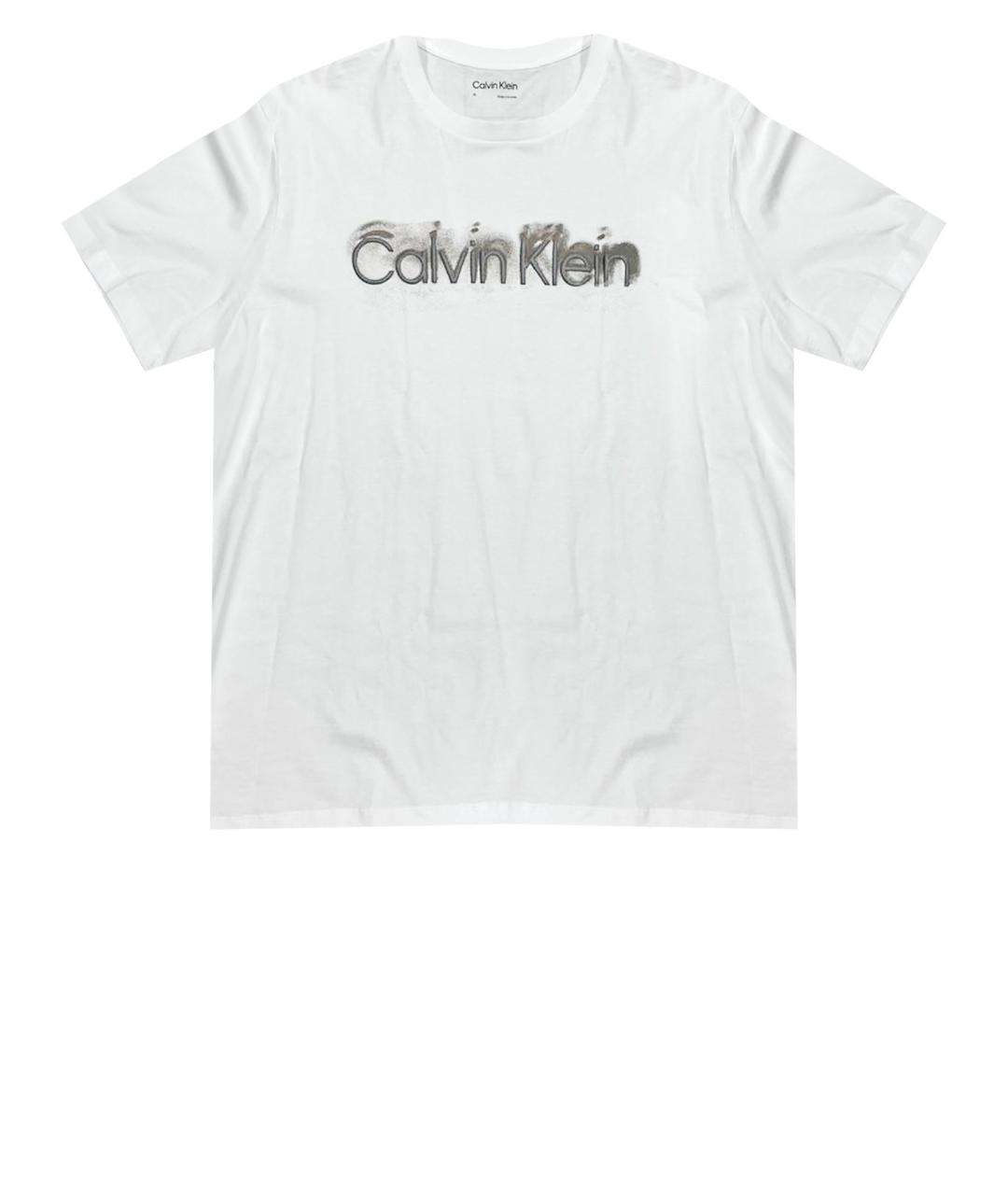 CALVIN KLEIN Белая хлопковая футболка, фото 1