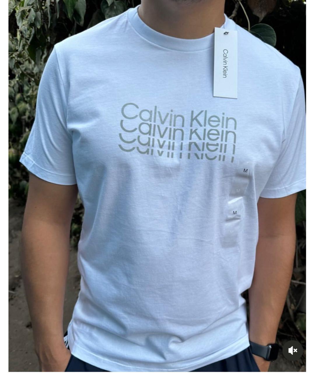 CALVIN KLEIN Белая хлопковая футболка, фото 6