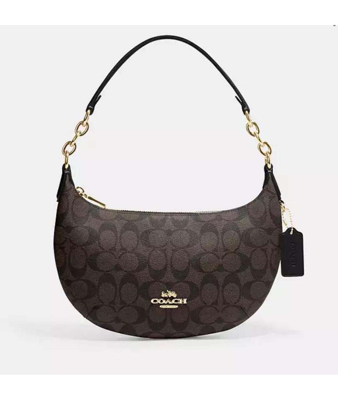 COACH Коричневая сумка через плечо для женщин – купить в интернет ...