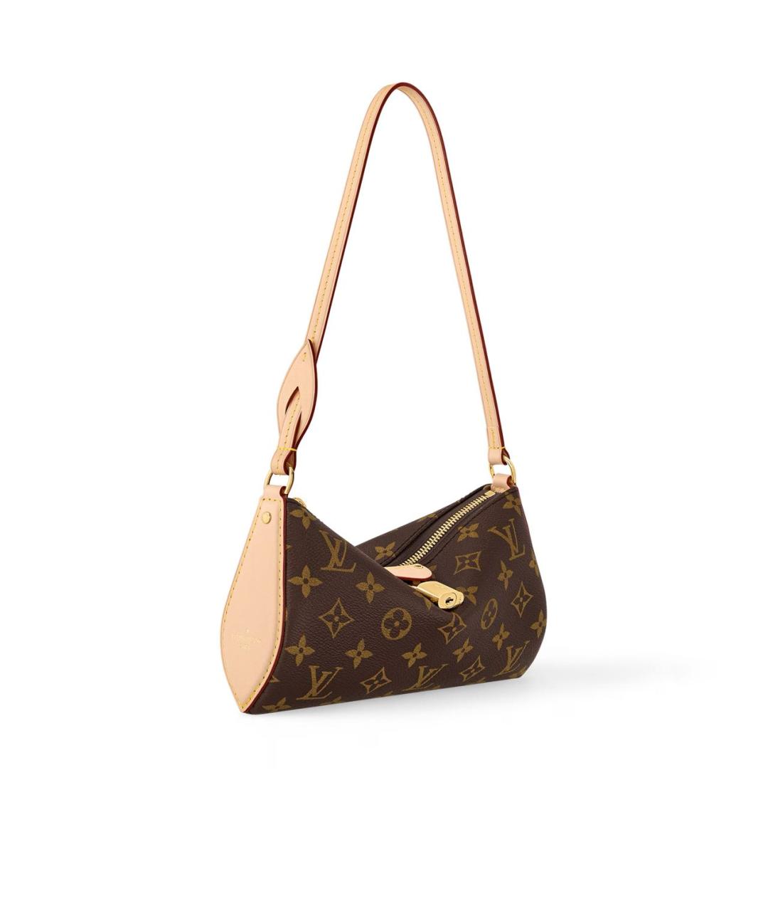 LOUIS VUITTON Коричневая сумка с короткими ручками, фото 3