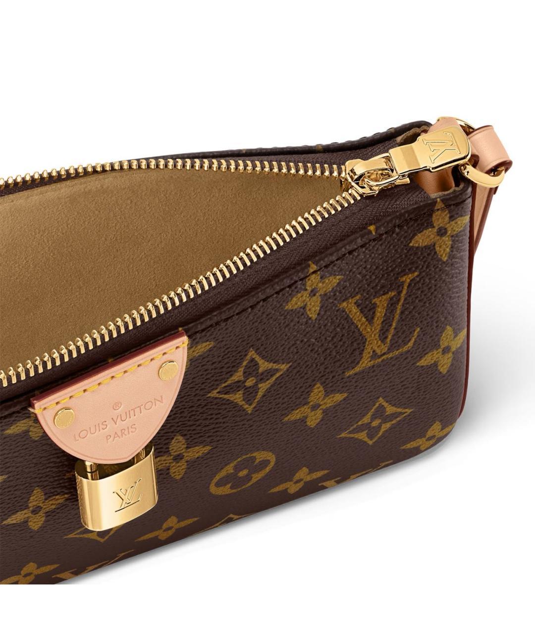 LOUIS VUITTON Коричневая сумка с короткими ручками, фото 5