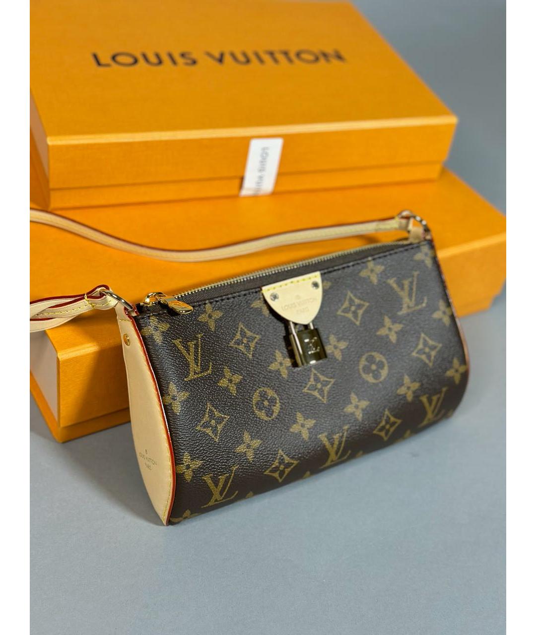 LOUIS VUITTON Коричневая сумка с короткими ручками, фото 7
