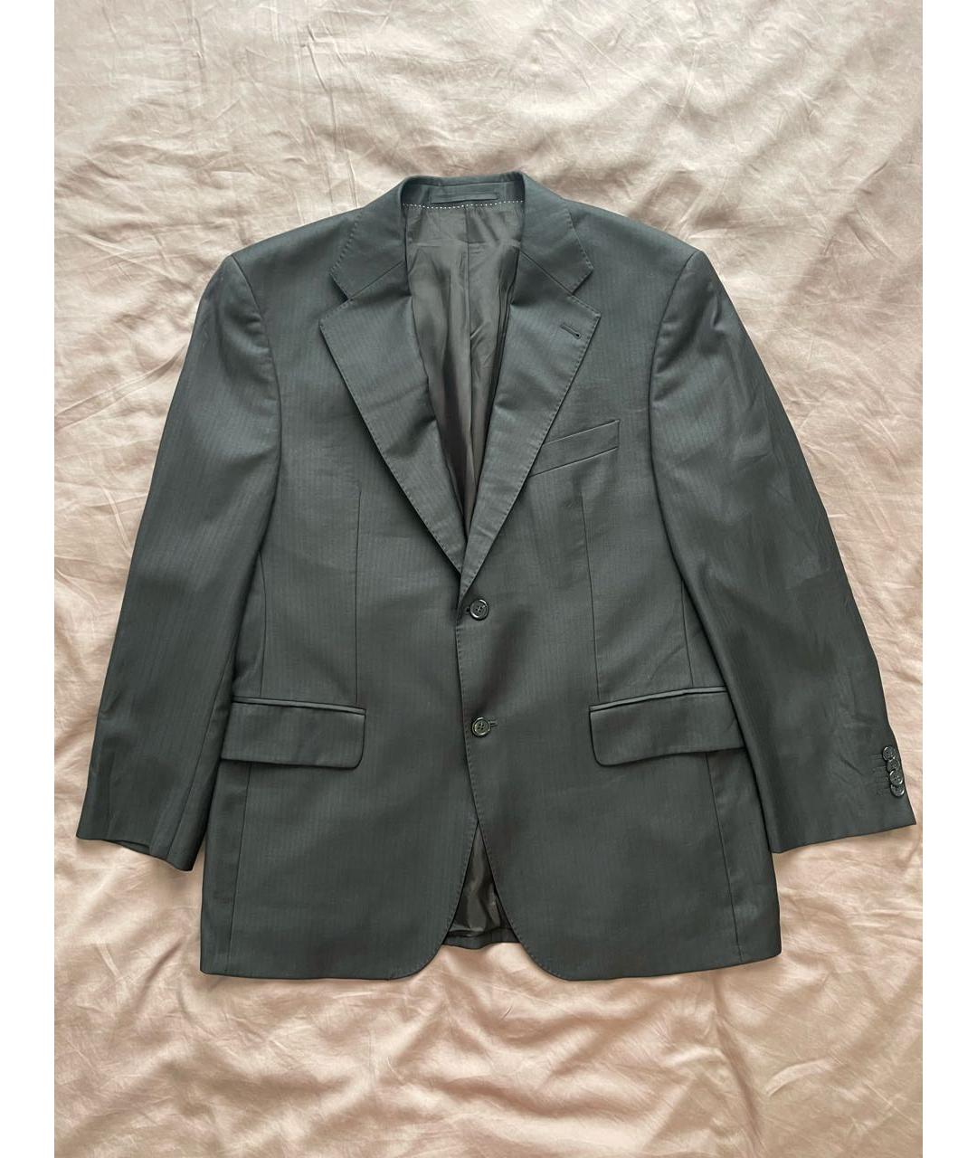 CERRUTI 1881 Черный шерстяной пиджак, фото 8