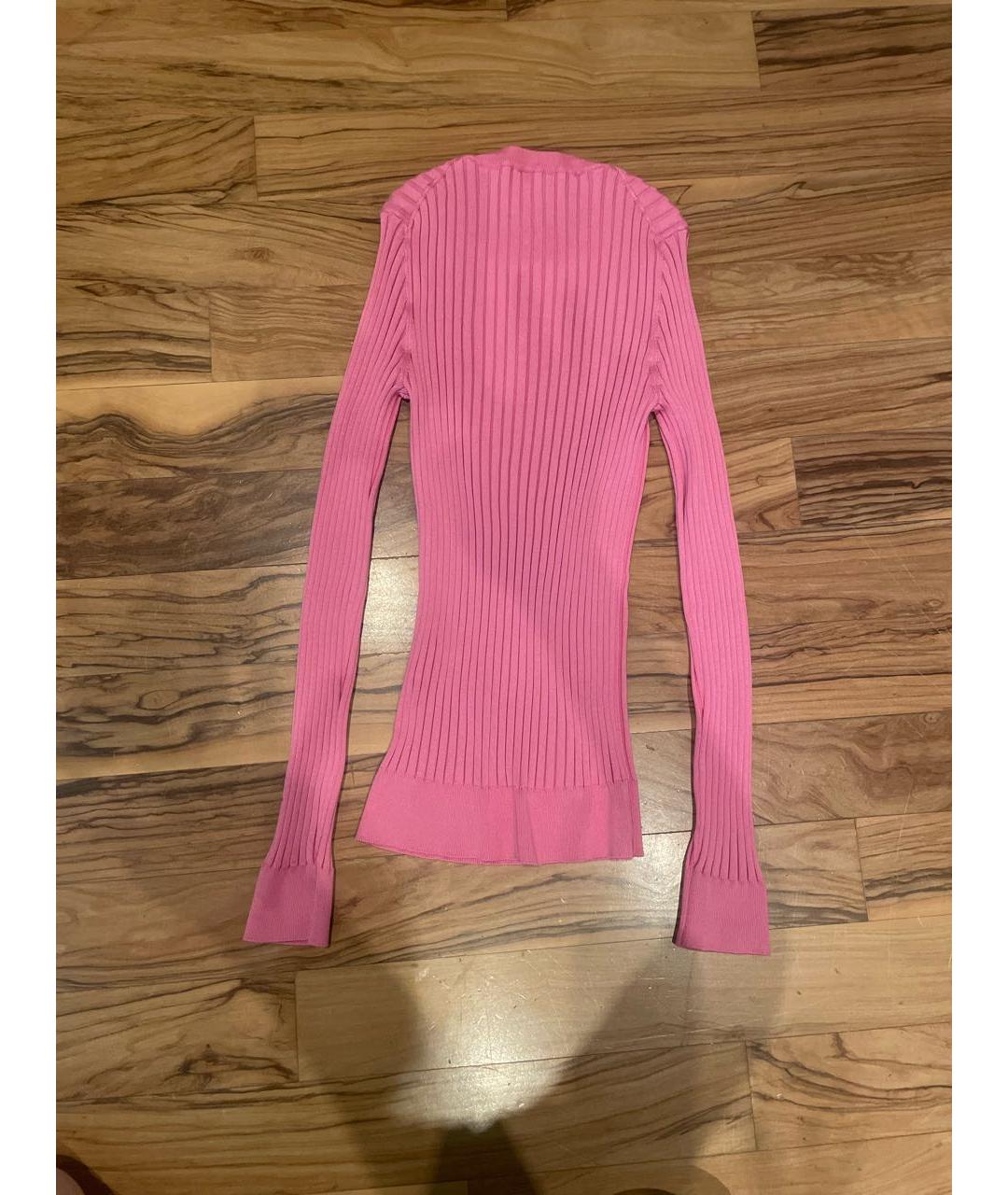 DOLCE&GABBANA Розовый шелковый джемпер / свитер, фото 2