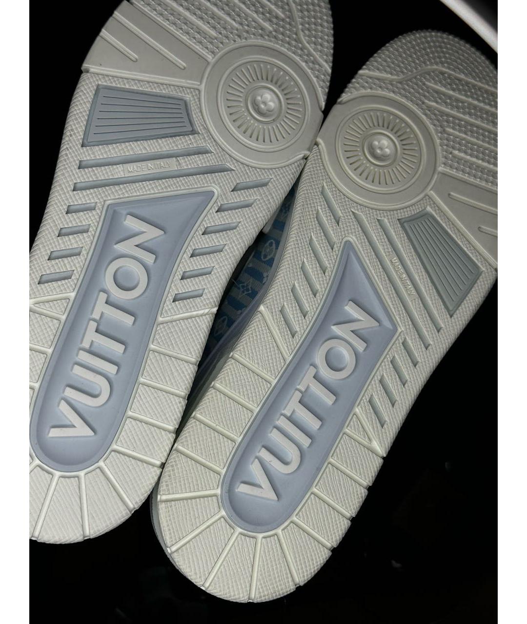 LOUIS VUITTON PRE-OWNED Голубые низкие кроссовки / кеды, фото 3