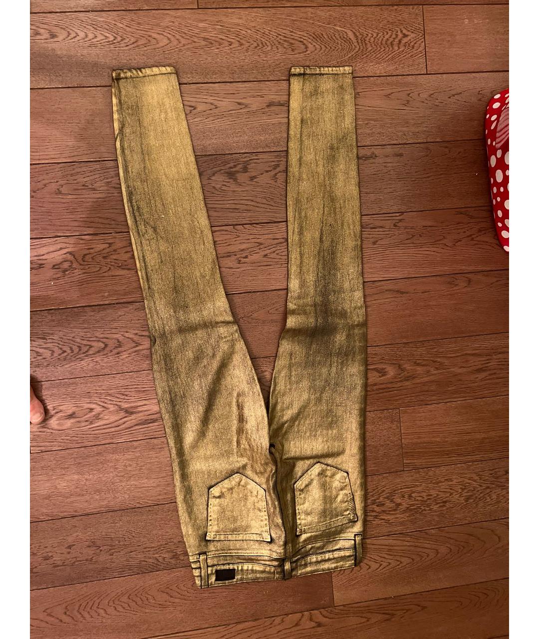 PAIGE Золотые джинсы слим, фото 4