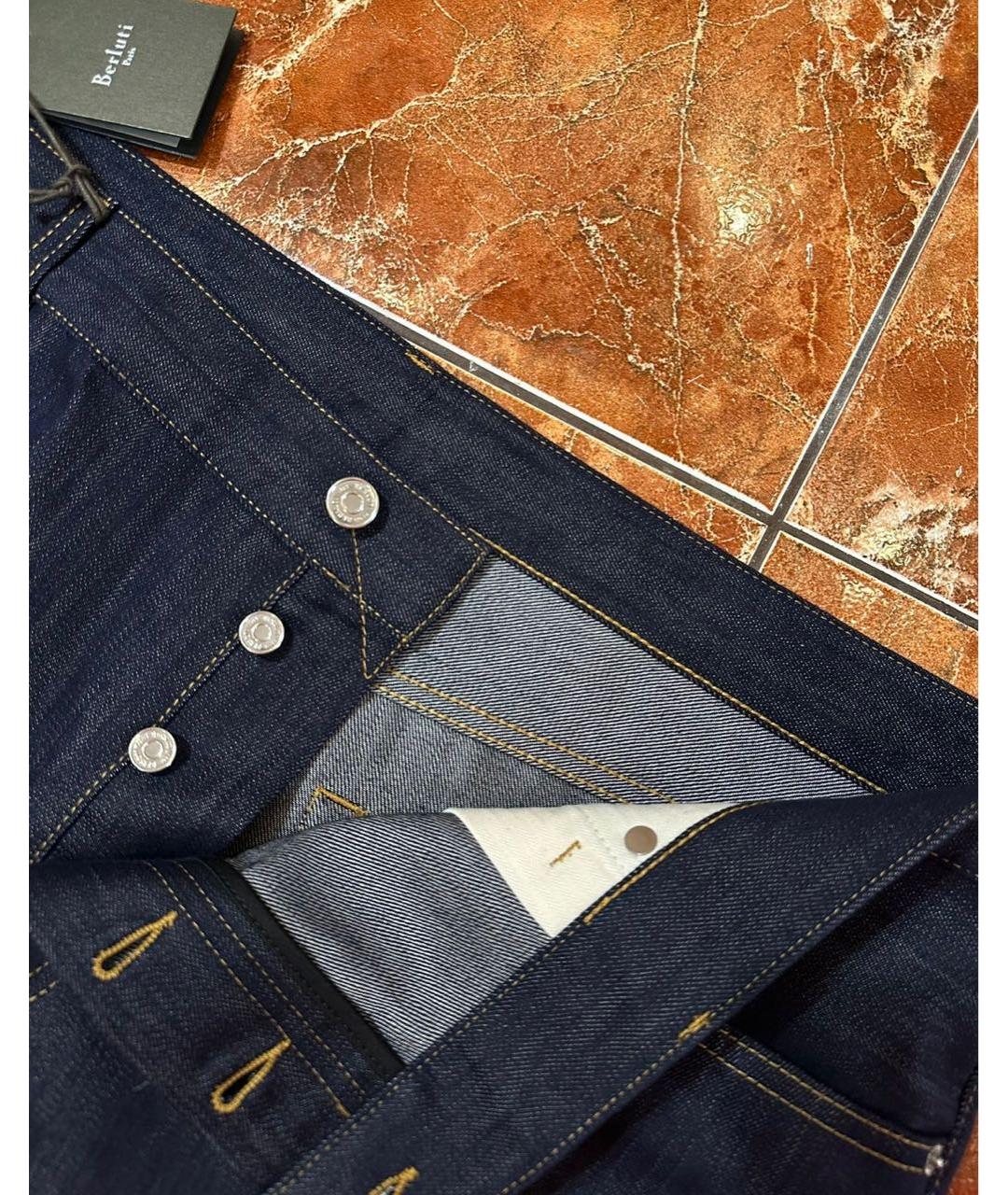 BERLUTI Темно-синие джинсы, фото 3