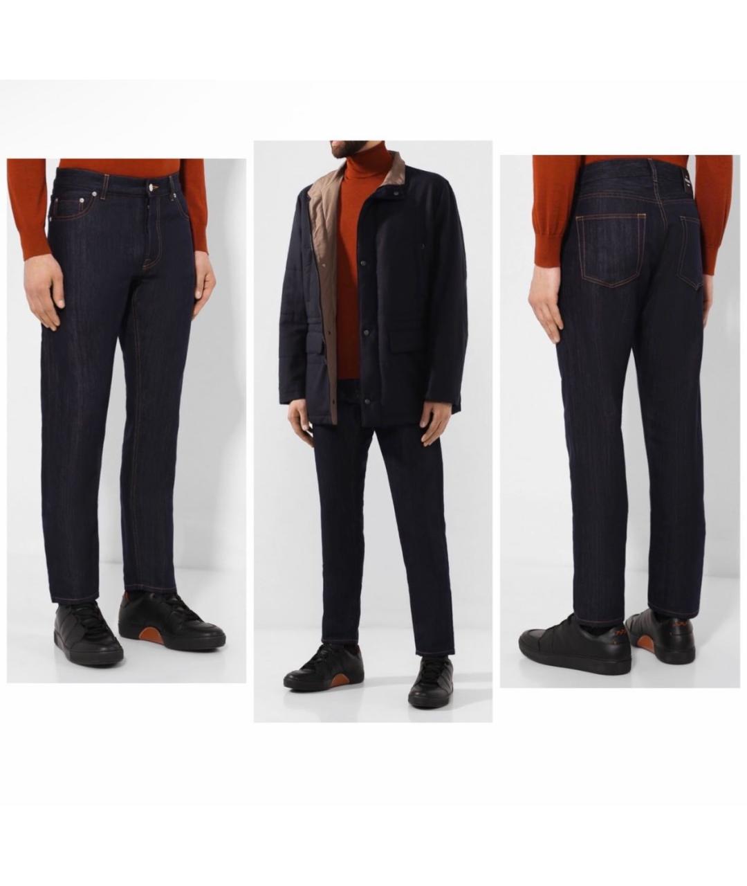 BERLUTI Темно-синие джинсы, фото 2