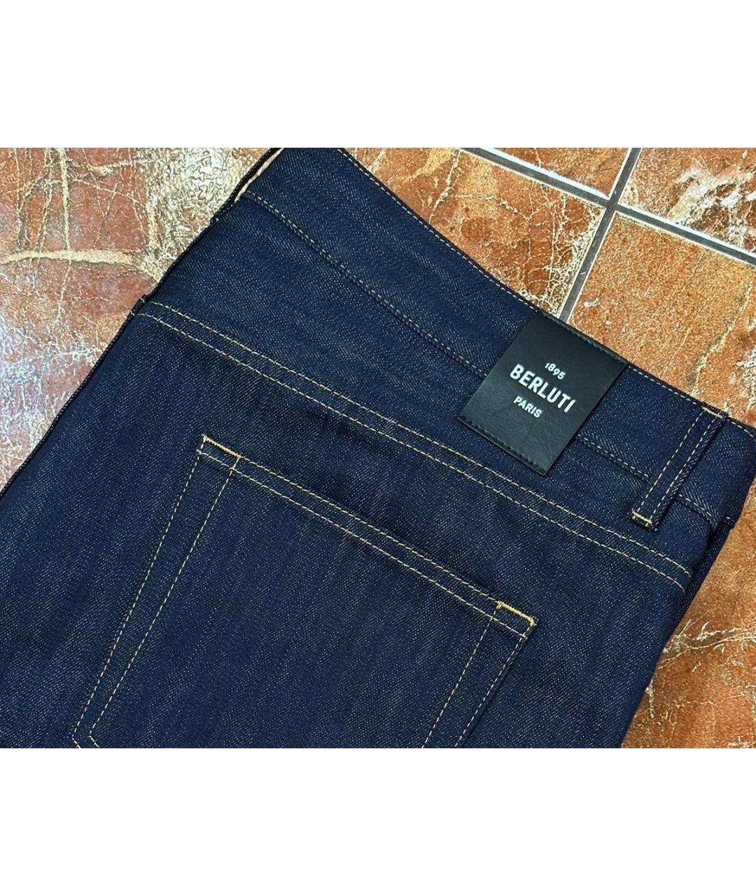 BERLUTI Темно-синие джинсы, фото 4