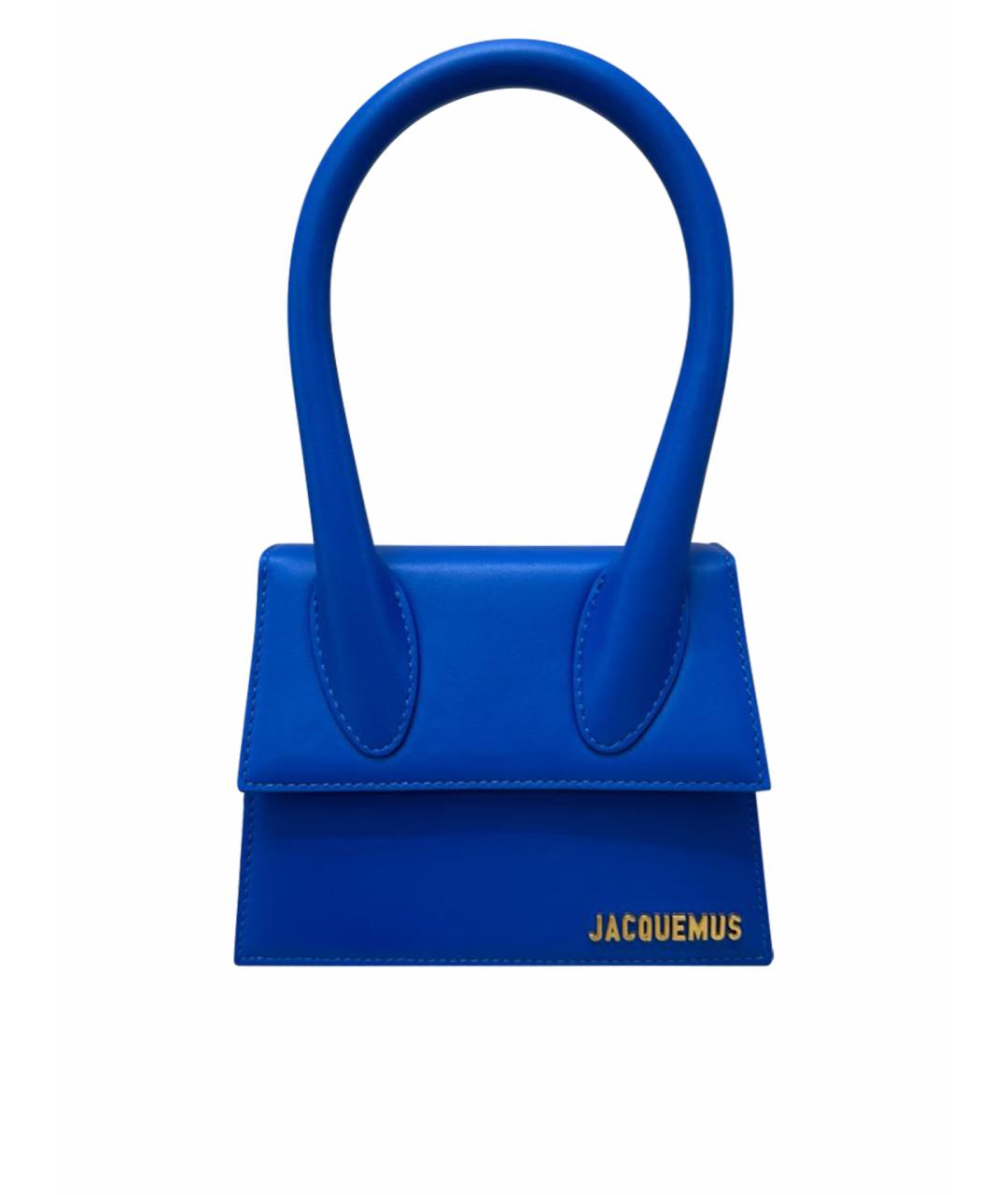 JACQUEMUS Синяя кожаная сумка через плечо, фото 1