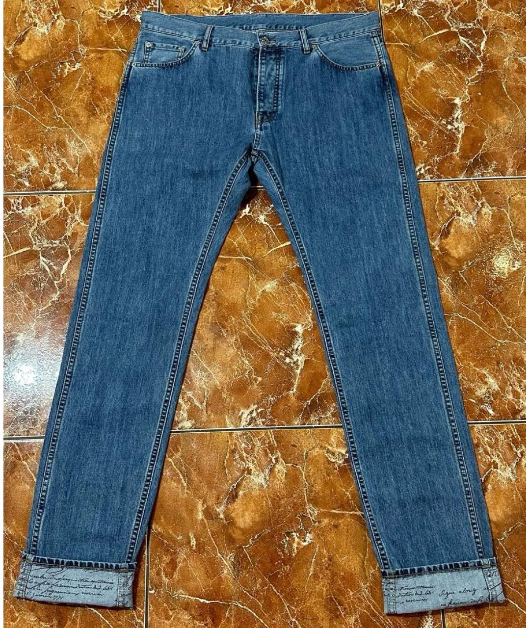 BERLUTI Голубые хлопковые джинсы, фото 3