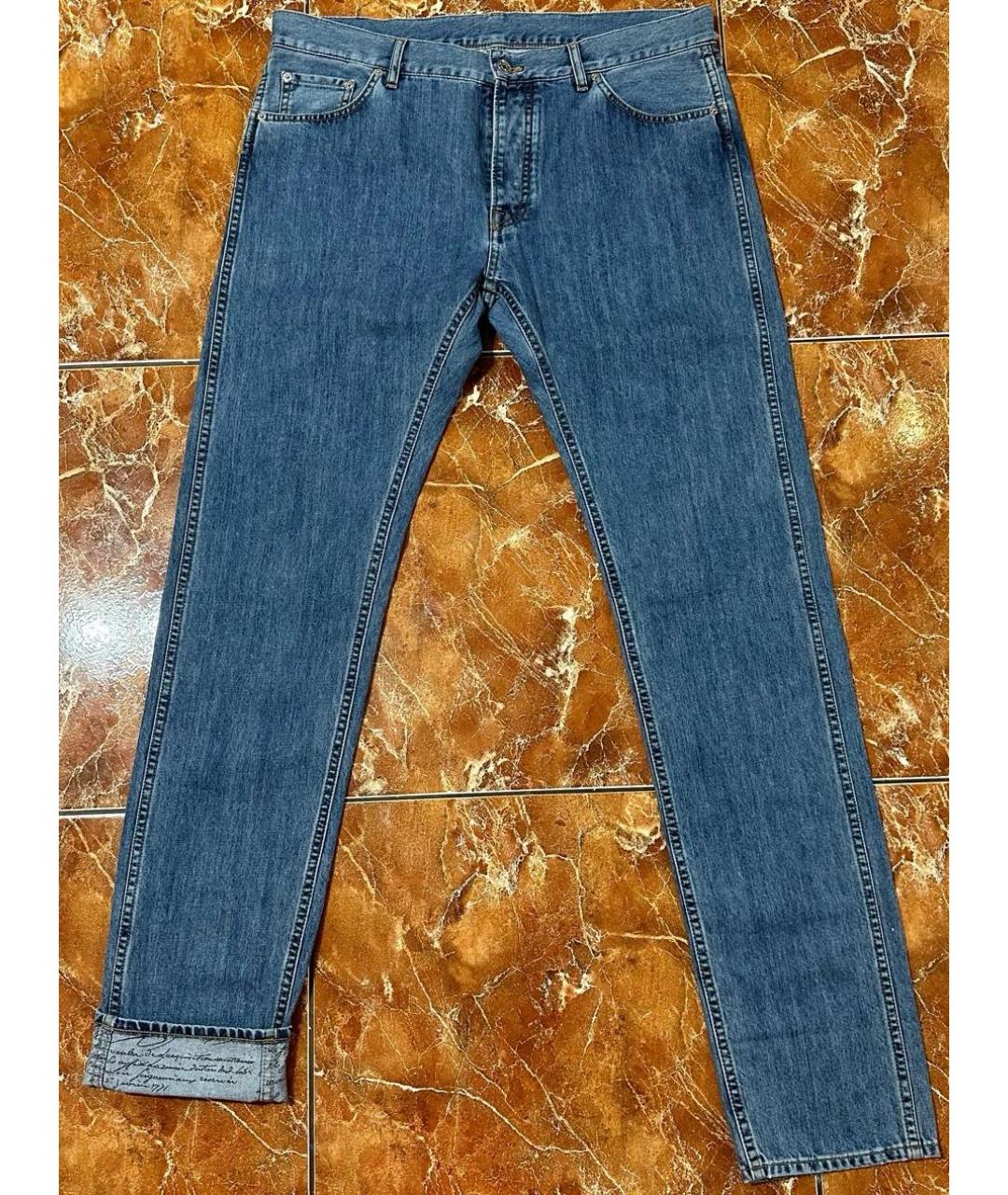 BERLUTI Голубые хлопковые джинсы, фото 8
