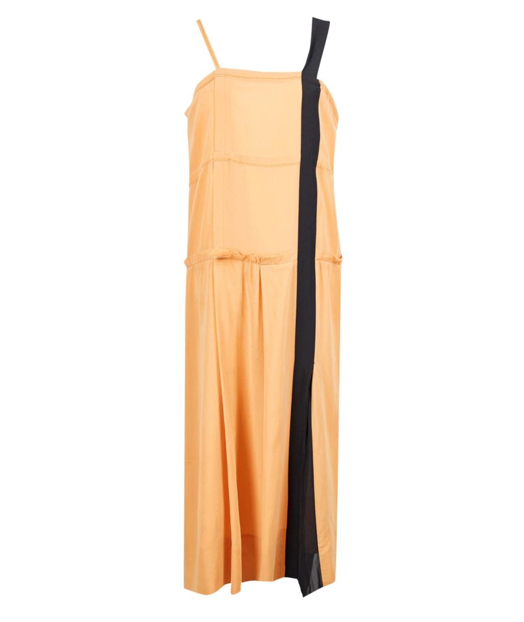SONIA RYKIEL Оранжевое шелковое повседневное платье, фото 1