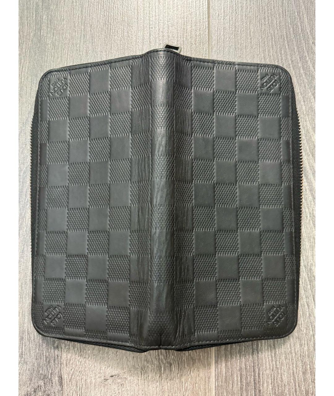 LOUIS VUITTON PRE-OWNED Черный кожаный кошелек, фото 3