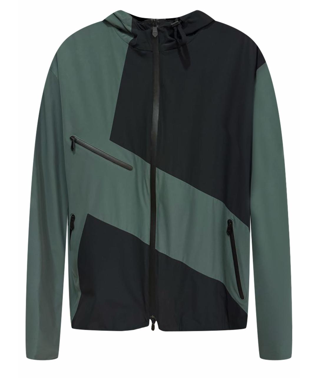 HERMES PRE-OWNED Зеленая хлопко-эластановая спортивная куртка, фото 1