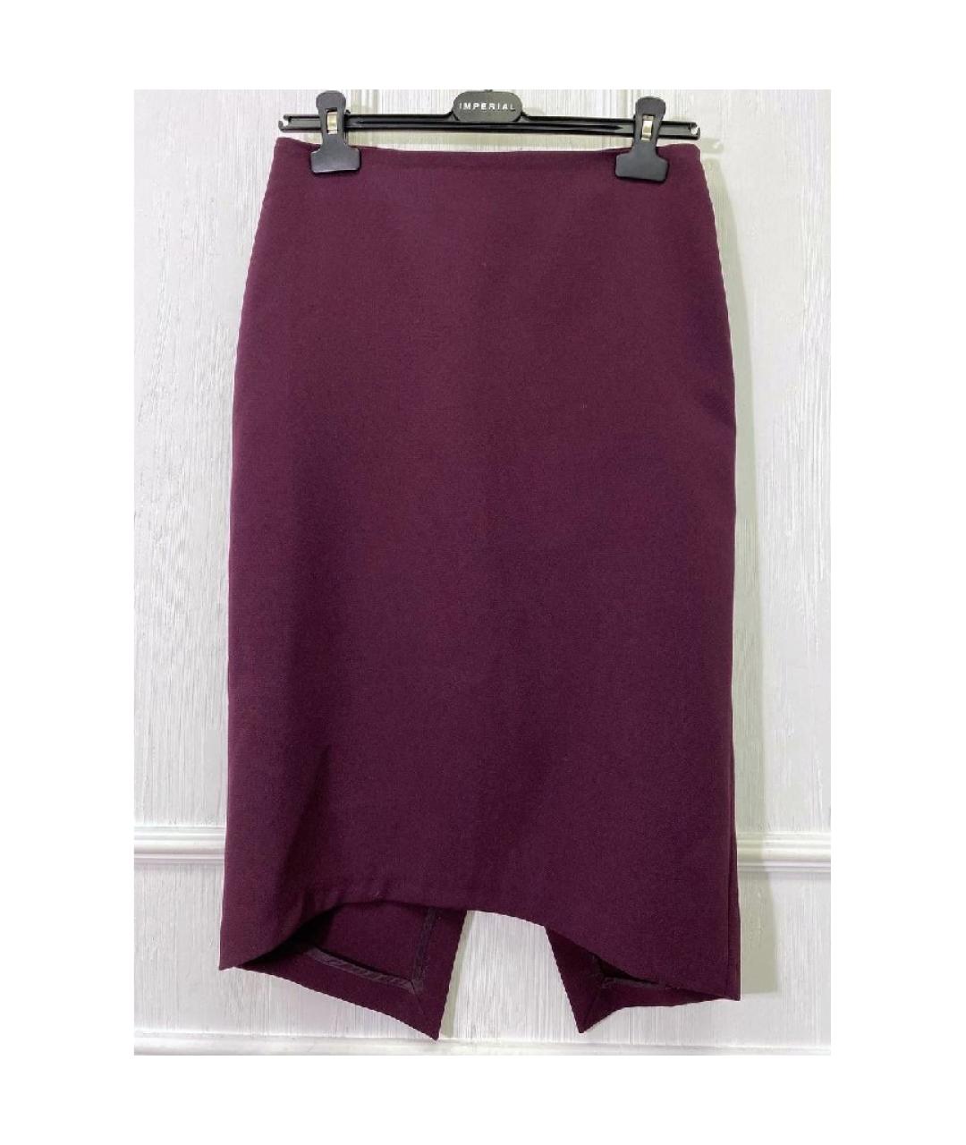 LIVIANA CONTI Фиолетовая юбка миди, фото 5