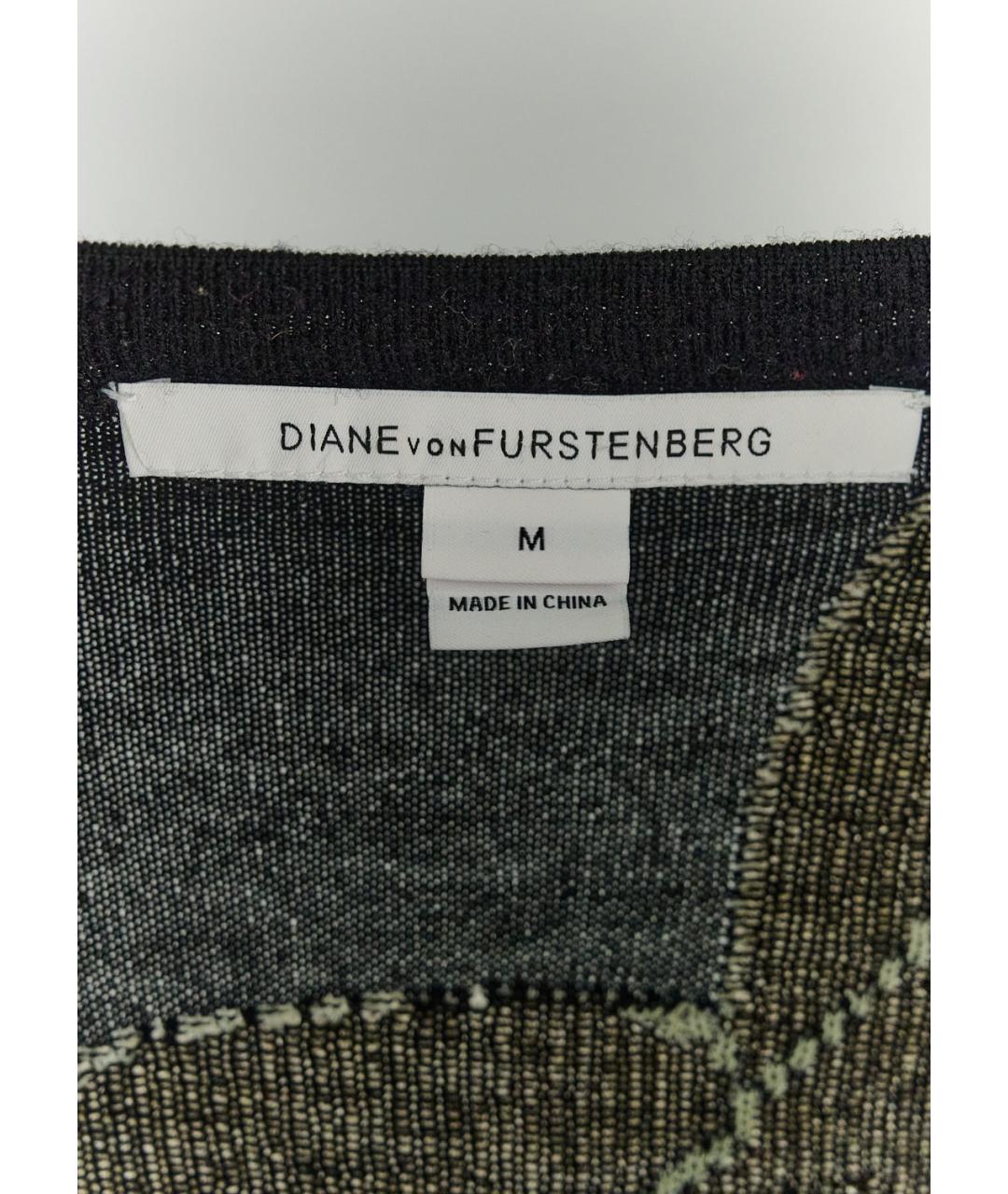 DIANE VON FURSTENBERG Черный шерстяной джемпер / свитер, фото 3