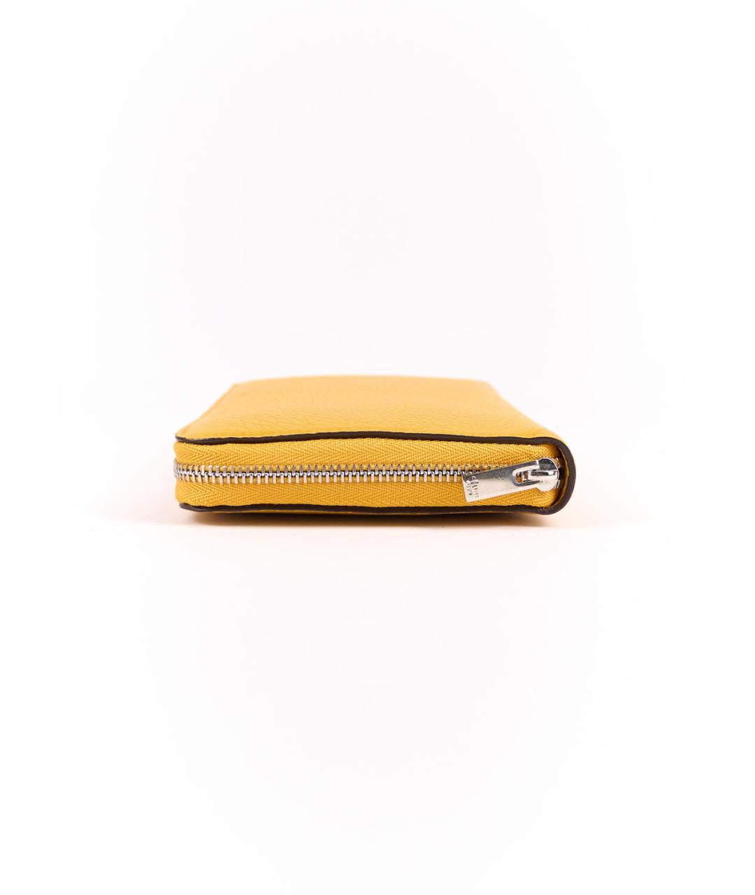 CELINE PRE-OWNED Желтый кожаный кошелек, фото 2