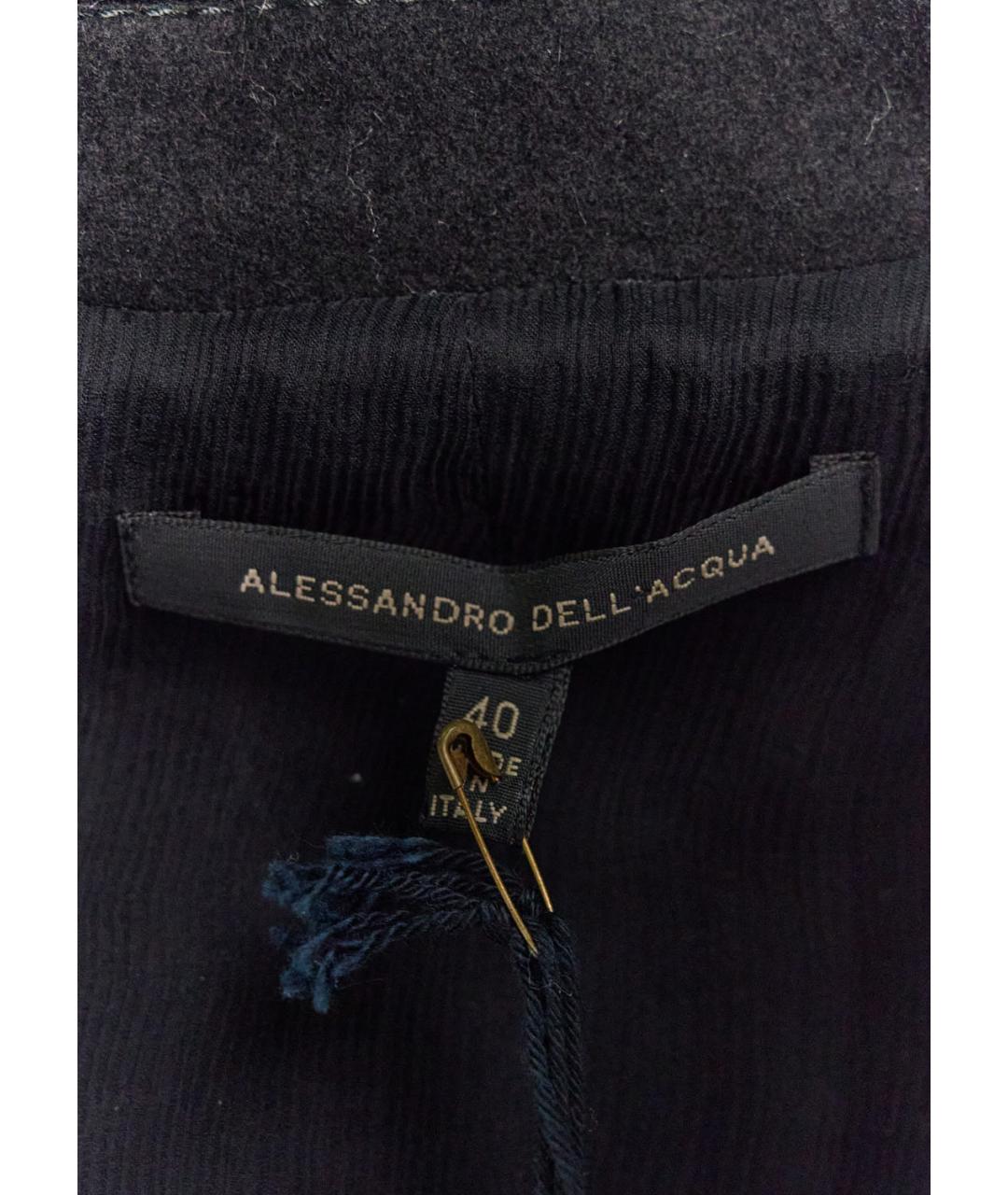 ALESSANDRO DELL'ACQUA Черный шерстяной костюм с юбками, фото 3