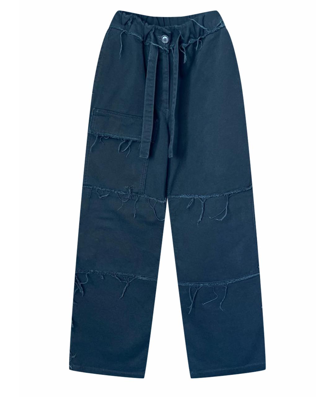 DRIES VAN NOTEN Черные хлопковые прямые джинсы, фото 1