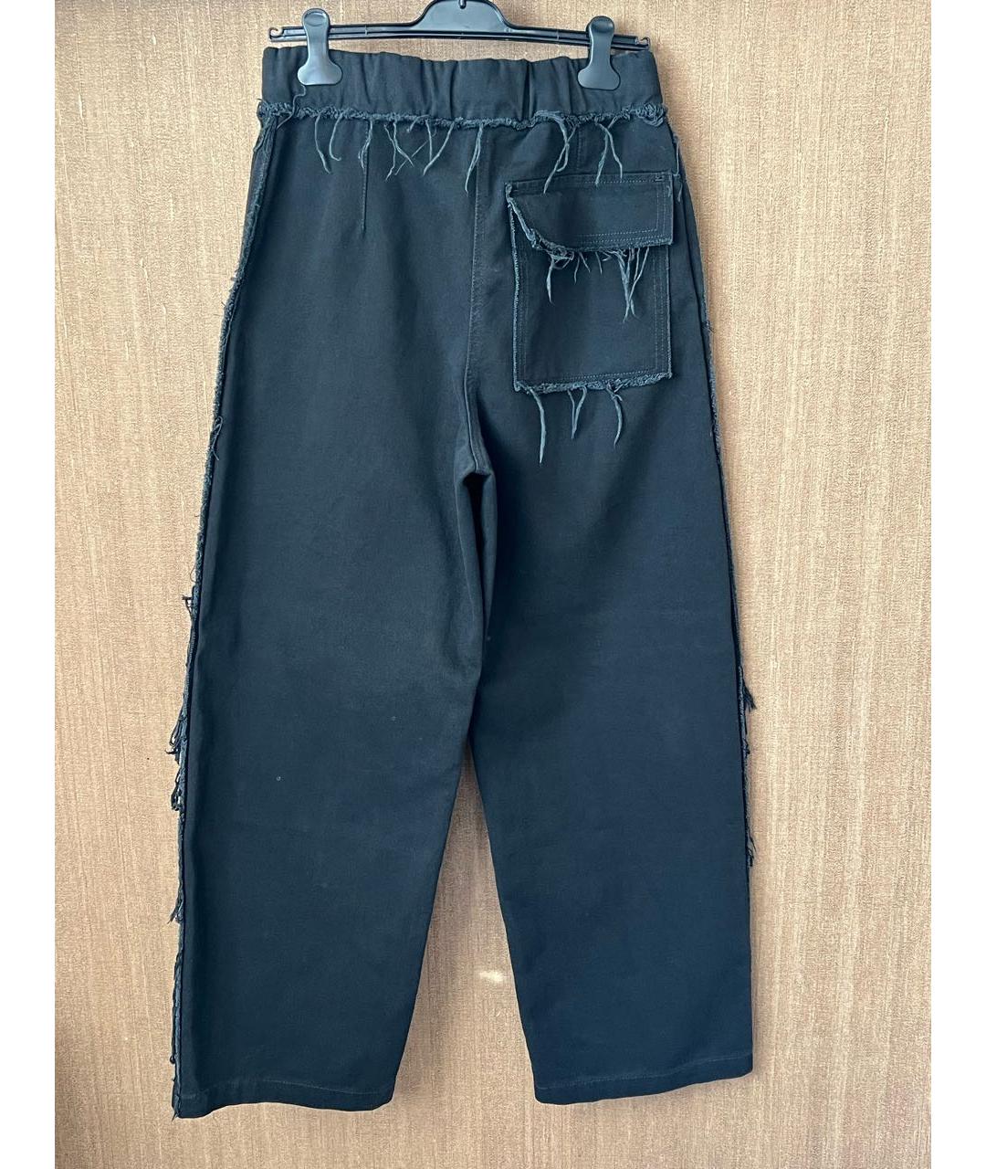 DRIES VAN NOTEN Черные хлопковые прямые джинсы, фото 2